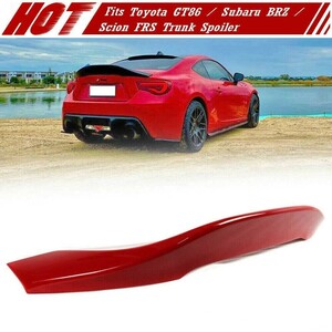 【即納品】#M7Y塗装済 トヨタ 86 ZN6 スバル BRZ サイオン FR-S エアロ トランクスポイラー リヤスポイラー ピュアレッド L TYPE 塗装費込