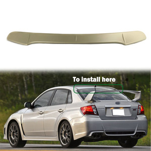 【未塗装品】DTO Type スバル 3代目GV系 インプレッサ WRX STI セダン リヤスポイラー ガラス ルーフスポイラー 素地 2008-2014