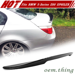 【即納品】P Type BMW 5シリーズ E60 セダン ABS エアロ トランクスポイラー リヤスポイラー 未塗装品 素地 2004-2010