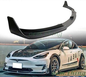 【即納品】V Type Tesla Model3 テスラ モデル3 ABS エアロ フロントスポイラー フロントリップ 5PCS 未塗装品 素地 2017-2024