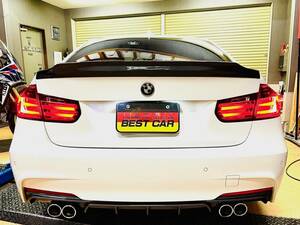 【何色でも塗装可能】X Type BMW F30 F80 M3 3シリーズ セダン 塗装費込 リア トランクスポイラー ウィングスポイラー 2012-2018