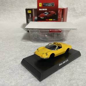 京商 1/64 フェラーリ4 Dino 246 GTS (黄色)の画像2