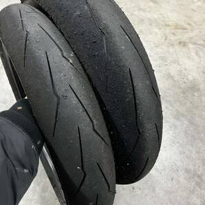 ピレリ スーパーコルサ 110/140前後セット PIRELLI α13SP ダンロップ R11 スリック スパコル CBR250RR CBR250R ZX25R NINJA250の画像2