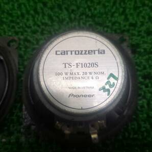 送料520円 327 カロッツェリア carrozzeria 10cm スピーカー 左右 セット 2個 TS-F1020Sの画像6