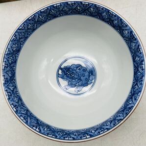 【中古】京焼 清水焼 赤絵 鉢 平安 竹峰 造 伝統 昭和レトロ 骨董 インテリア 外箱付 DM0415Mの画像2