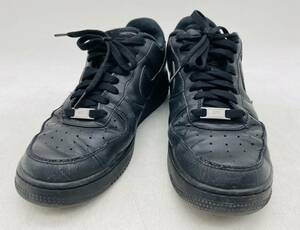 【中古】Nike ナイキ エアフォース 1 AF1 Air Force 1 '07 スニーカー 黒 ブラック US8.5 26.5cm CW2288-001 訳あり品 DM0214M