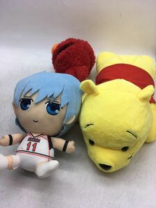 【1円スタート】キャラクター ぬいぐるみ まとめて 黒子のバスケ poohさん エルモ 玩具 コレクション 趣味 中古 DM0416L