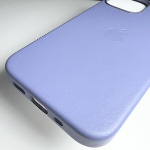 アップル純正 iPhone 13 mini レザーケース ウィステリアの画像3