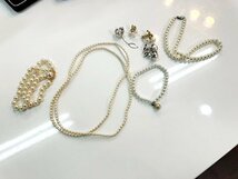 ◆田崎 真珠◆パールアクセサリー まとめ ネックレス ブレス カフス イヤリング ゴールド系 シルバー系 TASAKI ノーブランド品もあり_画像8