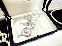 ◆田崎 真珠◆パールアクセサリー まとめ ネックレス ブレス カフス イヤリング ゴールド系 シルバー系 TASAKI ノーブランド品もあり_画像3