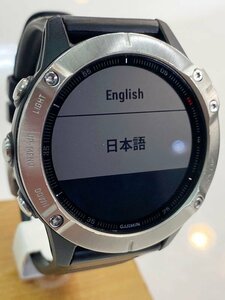 #GARMIN# GPS smart watch Garmin FENIX 6 secondhand goods the first period . settled operation verification Sapporo departure charge cable attached 