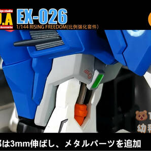 【ANUBIS】1/144 HG ライジング フリーダム 用 改造パーツ ディテールアップ 3Dプリント品 EX-026 SEED 未塗装 未組立 新品の画像7