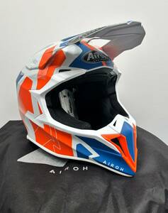 新品 Airoh アイロー オフロードヘルメット Wraap Raze オレンジマット サイズ XL 送料込22,000円 AIHWRRAORXL