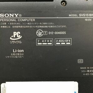 SONY/ノート/HDD 320GB/第2世代Core i3/メモリ4GB/WEBカメラ有/OS無-240403000896768の画像5