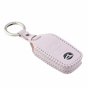  Tanto Custom key case strap tall Move canvas Move Atrai DAIHATSU Roo mi-TOYOTA original leather hand made purple color 