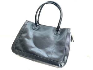 *o#10495D Agnes B agnes b большая сумка ручная сумка черный чёрный ширина примерно 38cm портфель сумка 