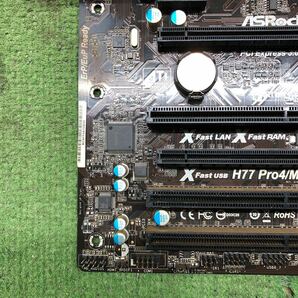 PCN98-1652 激安 マザーボード ASRock H77 Pro4/MVP LGA1155 通電確認済み ジャンクの画像2