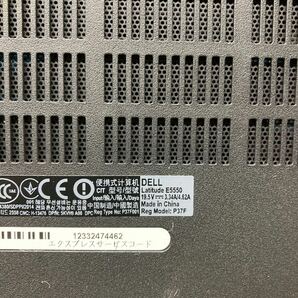 MY3-150 激安 ノートPC DELL Latitude E5550 P37F Core i5 5200U 2.20GHz バッテリー欠品 BIOS立ち上がり確認済み ジャンクの画像8