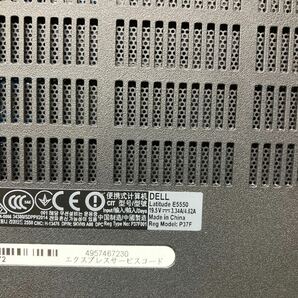 MY3-117 激安 ノートPC DELL Latitude E5550 P37F Core i5 5200U 2.20GHz バッテリー欠品 BIOS立ち上がり確認済み ジャンクの画像8
