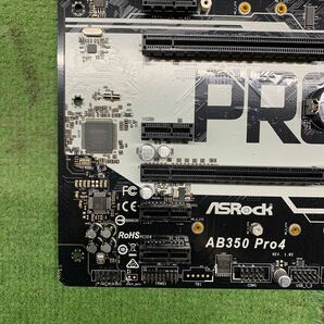 MG4-8 激安 マザーボード ASRock AB350 Pro4 SOCKET AM4 BIOS立ち上がり確認済み ジャンクの画像3