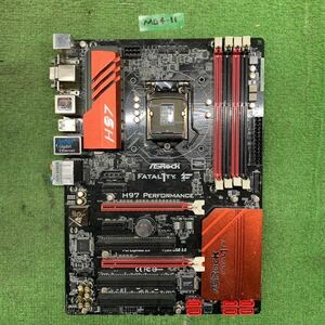 MG4-11 激安 マザーボード ASRock FATAL1TY H97 PERFORMANCE LGA1150 BIOS立ち上がり確認済み ジャンク