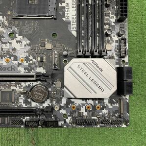 MG4-28 激安 マザーボード ASRock B450M STEEL LEGEND SOCKET AM4 BIOS立ち上がり確認済み ジャンクの画像4