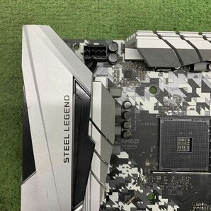 MG4-28 激安 マザーボード ASRock B450M STEEL LEGEND SOCKET AM4 BIOS立ち上がり確認済み ジャンクの画像5