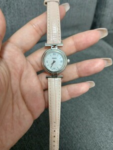  operation goods FENDI Fendi wristwatch watch shell lady's SS Logo 001-2700L-493 moveable pink belt silver metal fittings 1 jpy ~