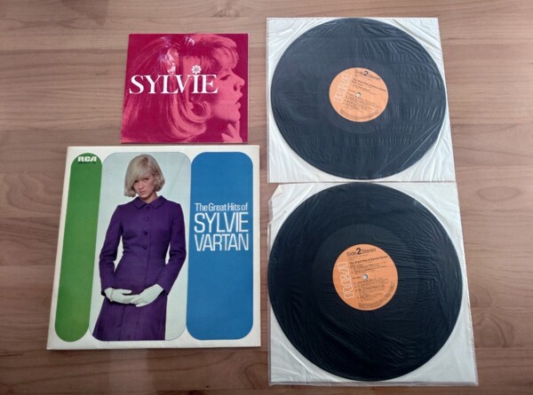 ★シルヴィ・バルタン Sylvie Vartan★シルヴィ・バルタン大全集★ The Great Hits Of Sylvie Vartan★中古LP★2枚組★激レアチラシ付