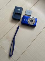 Canon IXY 210F キャノンコンパクトデジタルカメラ ブルー PC1588 充電器付き 動作確認済み 美品_画像1