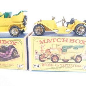 MATCHBOX ヴィンテージミニカー SPYKER TOURER No:Y１６ MERCER RACEABOUT No:Y７ 紙箱付き かなり希少 の画像3