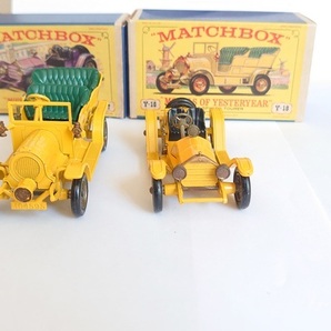 MATCHBOX ヴィンテージミニカー SPYKER TOURER No:Y１６ MERCER RACEABOUT No:Y７ 紙箱付き かなり希少 の画像4