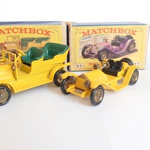 MATCHBOX ヴィンテージミニカー SPYKER TOURER No:Y１６ MERCER RACEABOUT No:Y７ 紙箱付き かなり希少 の画像1