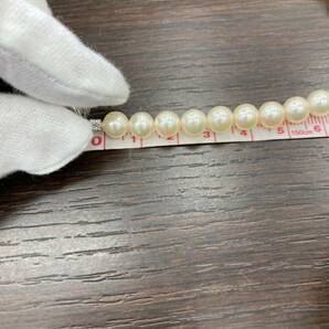 真珠のネックレス パール Pearl Necklace 約40cm~43cm 33.6g 高級 高価 高い 安い 素敵 きらびやか アクセサリー 首輪 純粋 清廉 清楚系の画像4