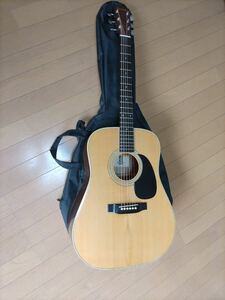 Yamaki YW-18 アコースティックギター 日本製　1970年代　使用頻度少なめ　美品　モーリスのアコースティックギター用ソフトケース付き