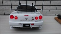 ★送料無料★ タミヤ TT-01 TYPE-Eドリフトタイヤ付き 新品R34GT-Rボディ電飾付き急速充電器付きフルセット _画像6