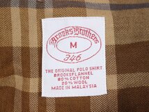 Brooks Brothers ブルックスブラザーズ BROOKSFLANNEL 長袖チェックシャツ M_画像3