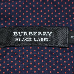 BURBERRY BLACK LABEL バーバリー ブラックレーベル ホース刺繍 ドット柄 総柄 長袖シャツ 3の画像3