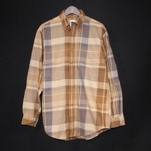 Brooks Brothers ブルックスブラザーズ BROOKSFLANNEL 長袖チェックシャツ M_画像1