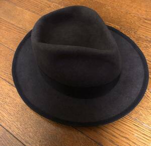 THE H.W.DOG&CO. ザエイチダブリュードッグアンドコー HAT ハット サイズ36 濃いグレー チャコールグレー