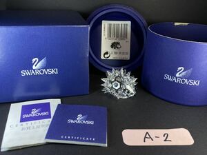 【SWAROVSKI】廃盤品 ハリネズミ（S）美品 証明書付 小物 インテリア 置物 フィギュリン クリスタル