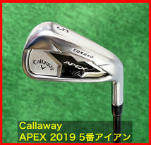 単品アイアン ■ Callaway APEXアイアン ( 2019 ) 5番アイアン / SPEEDER Evo R キャロウェイ / CF19 APEX19アイアン #5 5I ロングアイアン_画像1