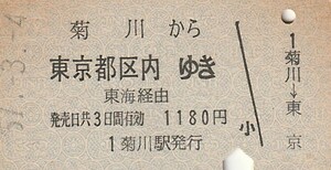 P311.東海道本線　菊川から東京都区内ゆき　東海経由　51.3.4