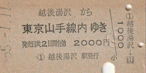 L196.上越線　越後湯沢から東京山手線内ゆき　55.1.11　