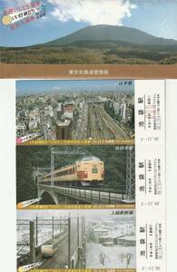 K152.『お誘いして5周年　いい日旅立ち池袋駅　58.11.3　東京北鉄道管理局　上越新幹線　あさひ　とき　信越本線　あさま