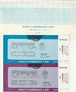 K221.『鉄道近代化事業開始記念入場券』車両シリーズ第2集　56.5.10　上信電鉄