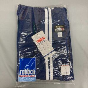 体2-2 M サイズ ブルー ニッタイ ジャージ nittai 希少品 2220 体操服 体操着 日体 昭和 レトロ 日本製の画像9