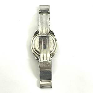 【5156】稼働品！SEIKO セイコー 5ACTUS 5アクタス 21JEWELS 7019-8010 自動巻き腕時計 オートマチック AT 黒文字盤 ブラック シルバーの画像5