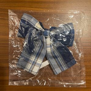 新品未使用　リボン 制服 スクールリボン 蝶リボン チェック柄 学生 中学生 女子高生 装飾 飾り アクセサリー 子供服 雑貨 