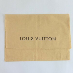 〔ルイヴィトン〕36×26cm 保存袋 布袋 収納袋 LOUIS VUITTON フラップ型 イエロー系 （0095)
